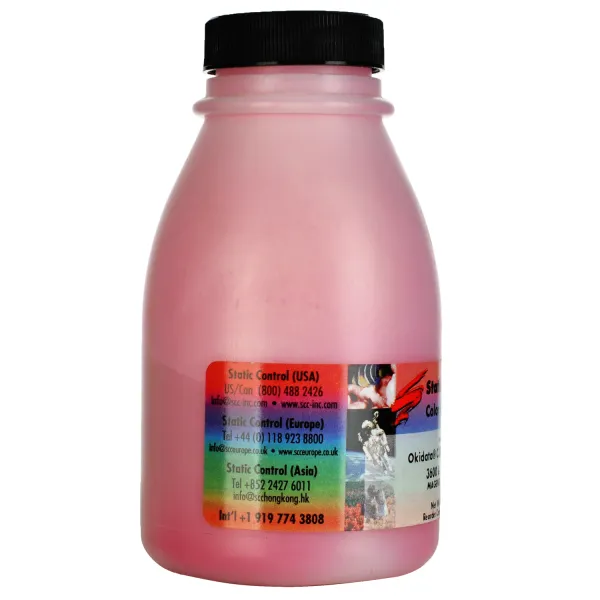 Тонер Oki C3300/3450 флакон, 70 г, пурпурный SCC - Фото 2