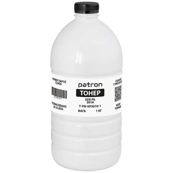 Тонер XER Ph 3010 флакон, 1 кг Patron (PN-XP3010-1)