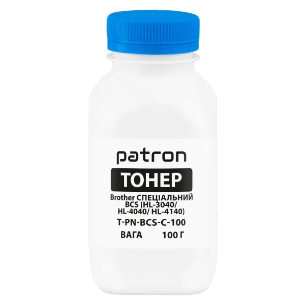 Тонер Brother спеціальний BCS HL-3040 флакон, 100 г, блакитний Patron (PN-BCS-C-100)