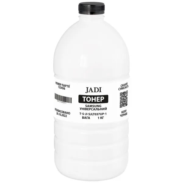 Тонер Samsung універсальний Polyester флакон, 1 кг Jadi (TSM-JLT-037UP-1)
