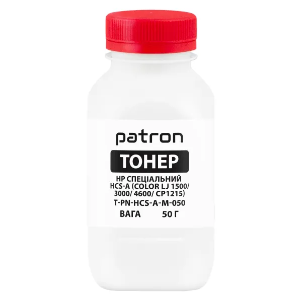 Тонер HP спеціальний HCS-A флакон, 50 г, пурпуровий Patron (PN-HCS-A-M-050)