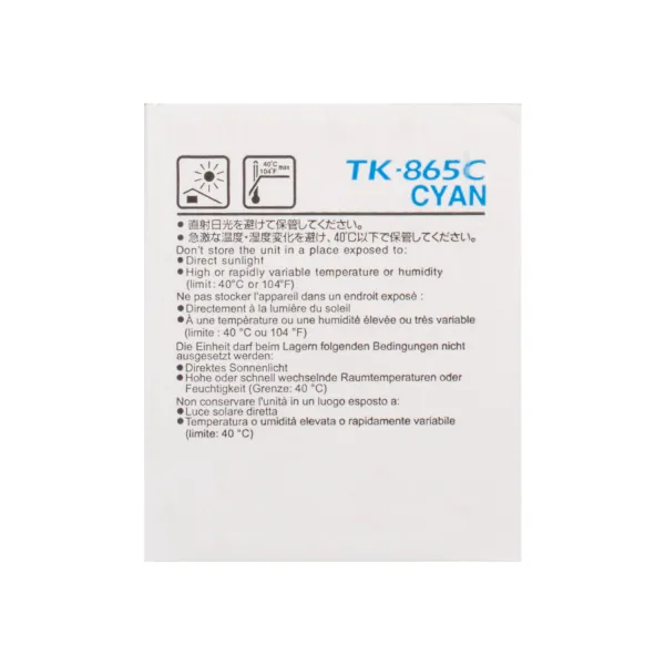 Тонер-картридж TK-865 голубой Kyocera Mita (1T02JZCEU0) - Фото 2