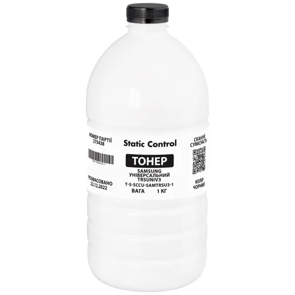 Тонер Samsung універсальний TRSUNIV3 флакон, 1 кг SCC (TSM-TRSUNIV3-1)