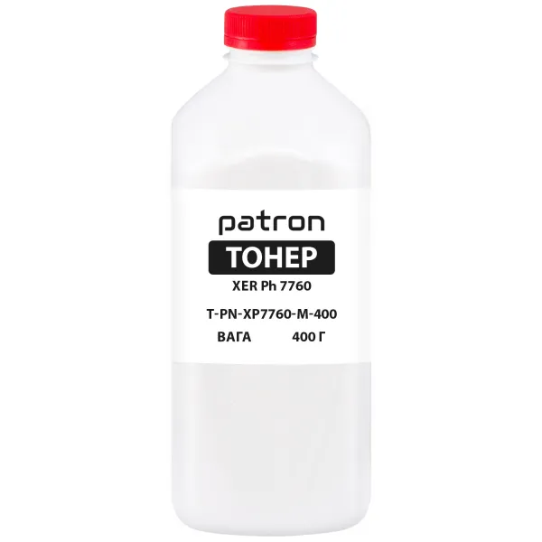 Тонер XER Ph 7760 флакон, 400 г, пурпурный Patron (PN-XP7760-M-400)