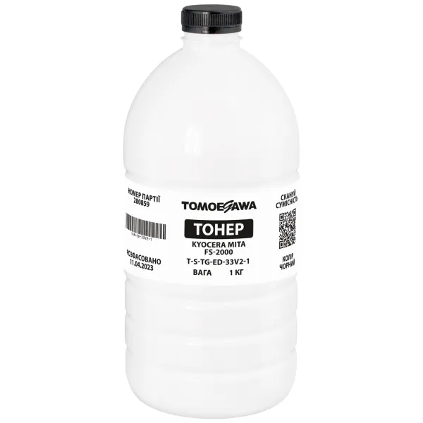 Тонер Kyocera Mita FS-2000 флакон, 1 кг Tomoegawa (TSM-ED-33V2-1)