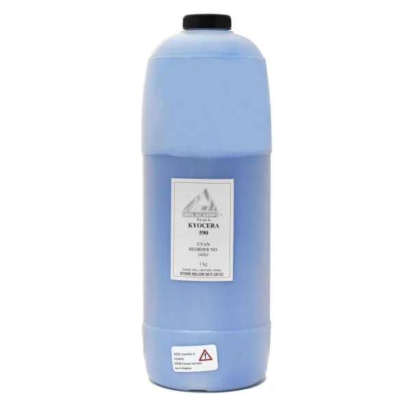 Тонер Kyocera Mita FS-C2026MFP флакон, 1 кг, блакитний Delacamp/MK Imaging (24501)