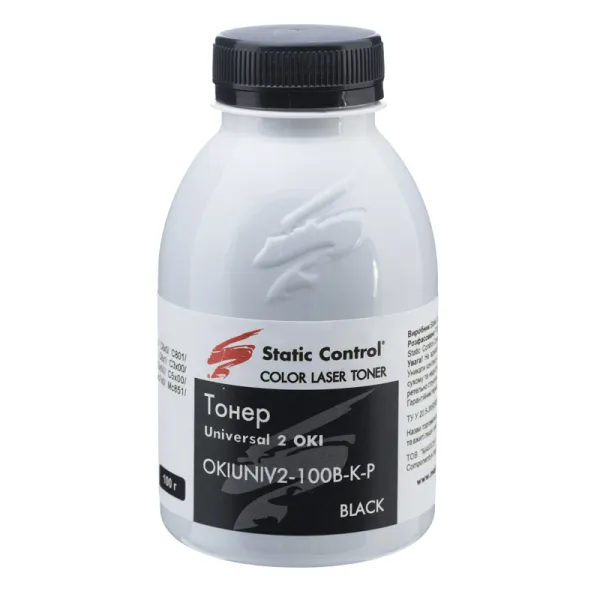 Тонер Oki універсальний OKIUNIV2 флакон, 100 г, чорний SCC (OKIUNIV2-100B-K-P)