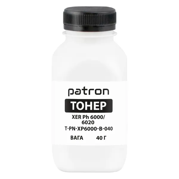 Тонер XER Ph 6000/6020 флакон, 40 г, чорний Patron (PN-XP6000-B-040)
