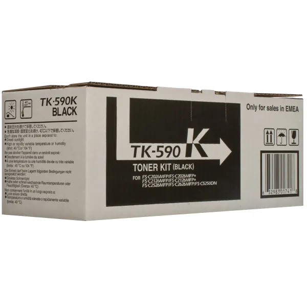 Тонер-картридж TK-590K чорний Kyocera Mita (1T02KV0NL0) - Фото 5