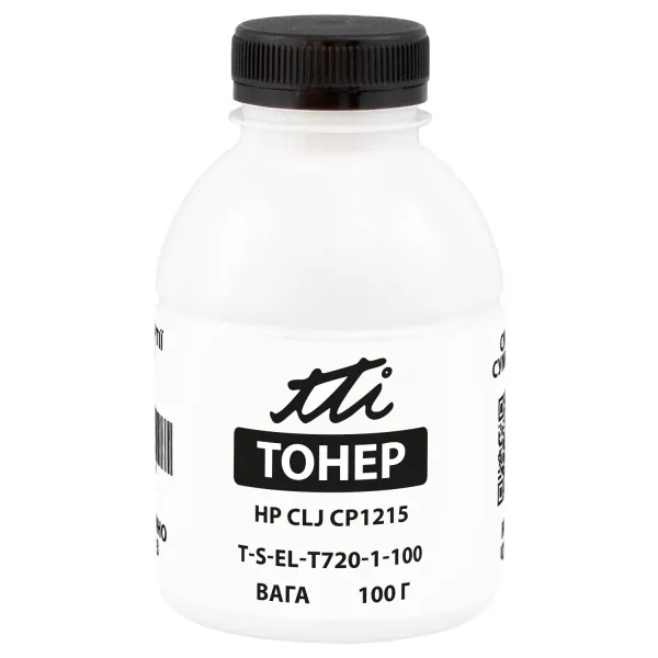 Тонер HP CLJ CP1215 флакон, 100 г, чорний TTI (TSM-T720-1-100)