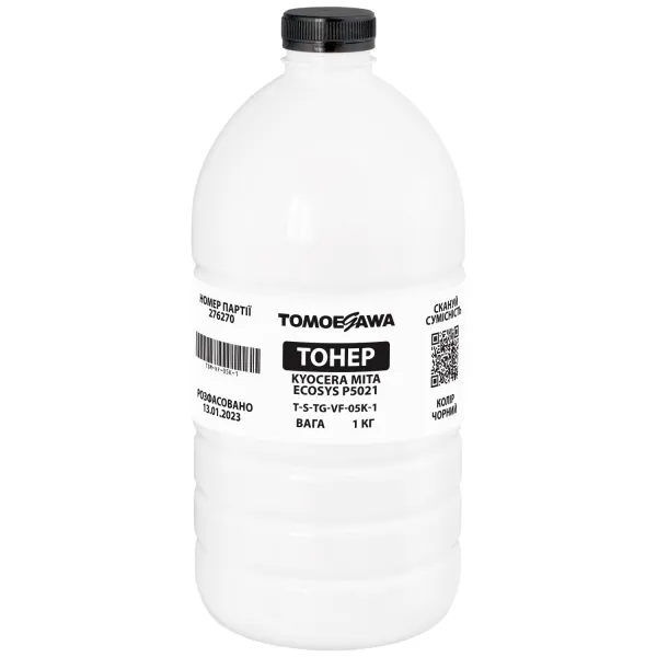 Тонер Kyocera Mita Ecosys P5021 флакон, 1 кг, чорний Tomoegawa (TSM-VF-05K-1)