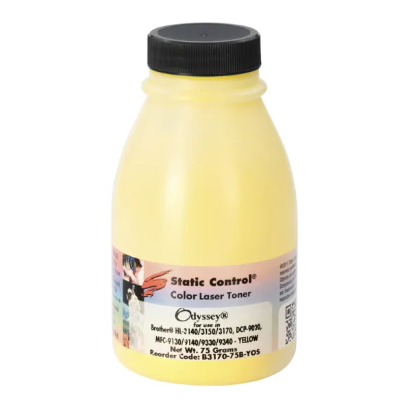 Тонер Brother HL-L3170 флакон, 75 г, жовтий SCC (B3170-75B-YOS)