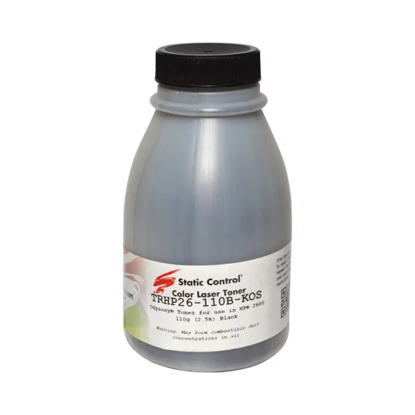 Тонер HP CLJ 2600 флакон, 110 г, чорний SCC (TRHP26-110B-KOS)
