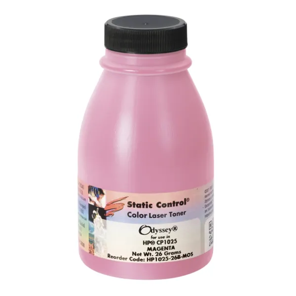 Тонер HP CLJ CP1025 флакон, 26 г, пурпурный SCC (HP1025-26B-MOS)
