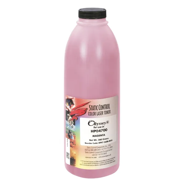 Тонер HP CLJ 4700 флакон, 250 г, пурпуровий SCC (HP47-260B-MOS)
