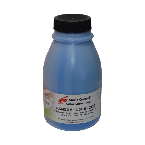 Тонер Samsung CLP-680 флакон, 100 г, голубой SCC (SAM506-100B-COS)