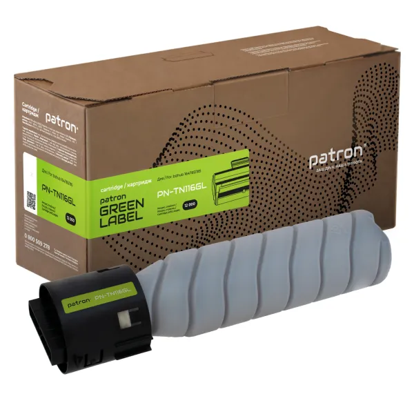 Тонер-картридж сумісний Konica Minolta TN116 Green Label Patron (PN-TN116GL)