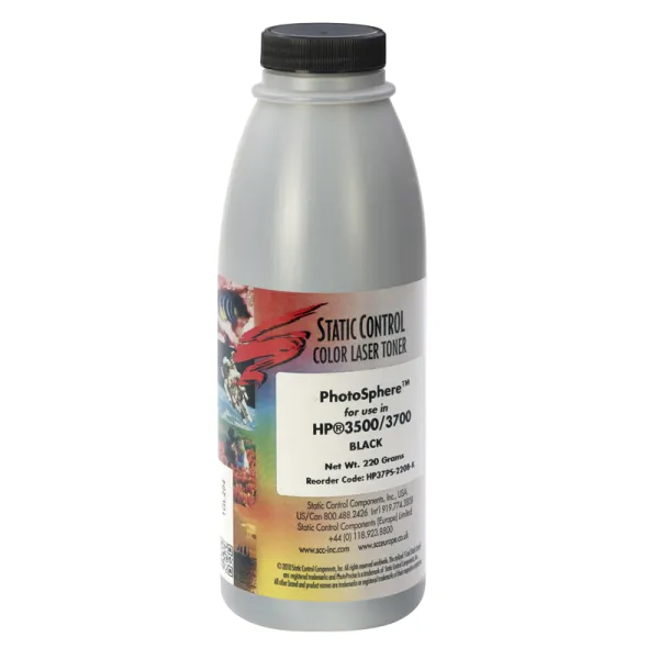 Тонер HP CLJ 3700 флакон, 220 г, чорний SCC (HP37PS-220B-K)