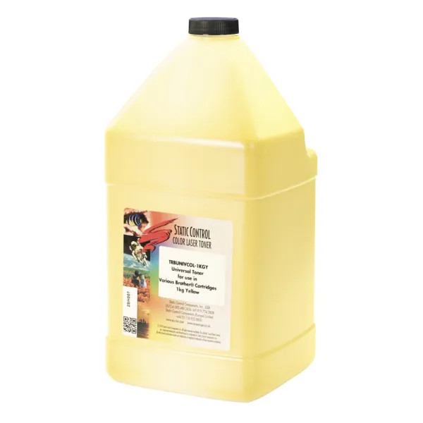 Тонер Brother универсальный TRBUNIVCOL флакон, 1 кг, желтый SCC (TRBUNIVCOL-1KGY)
