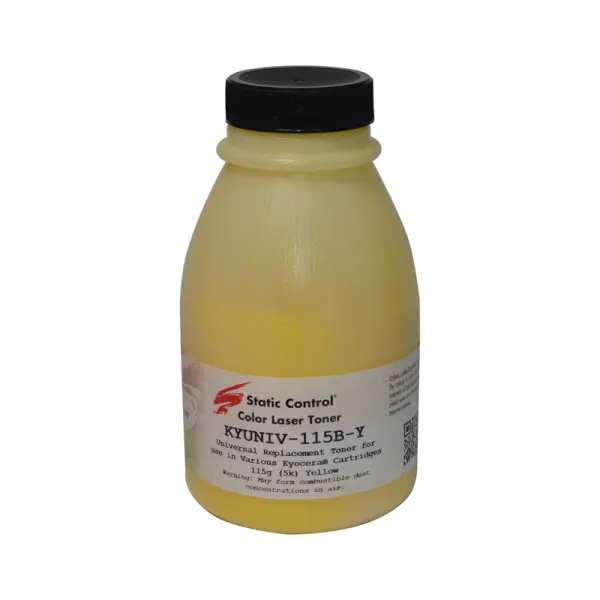 Тонер Kyocera Mita универсальный KYUNIV флакон, 115 г, желтый SCC (KYUNIV-115B-Y)