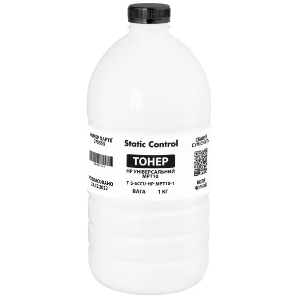 Тонер HP універсальний MPT10 флакон, 1 кг SCC (TSM-MPT10-1)