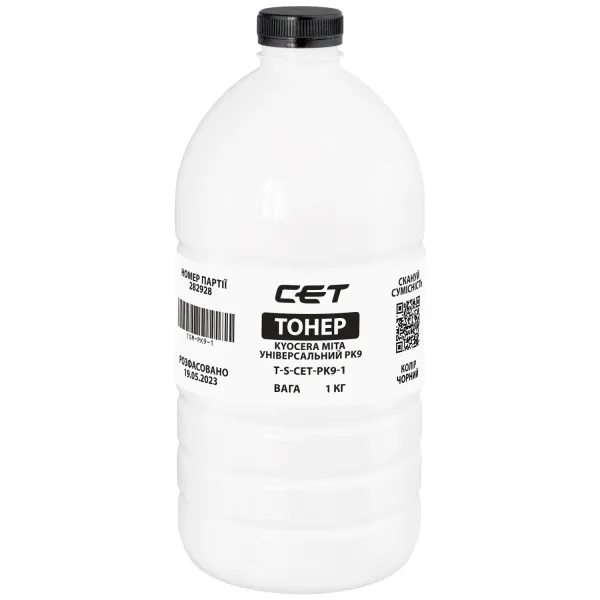 Тонер Kyocera Mita універсальний PK9 флакон, 1 кг CET (TSM-PK9-1)