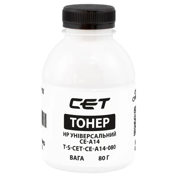 Тонер HP універсальний CE-A14 флакон, 80 г CET (TSM-CE-A14-080)