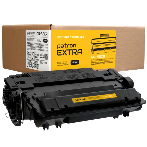 Картридж совместимый HP 55X (CE255X) Extra Patron (PN-55XR)
