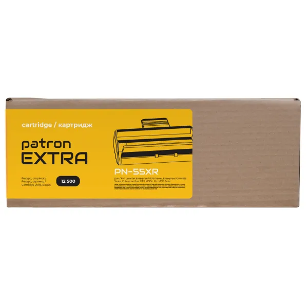 Картридж совместимый HP 55X (CE255X) Extra Patron (PN-55XR) - Фото 2