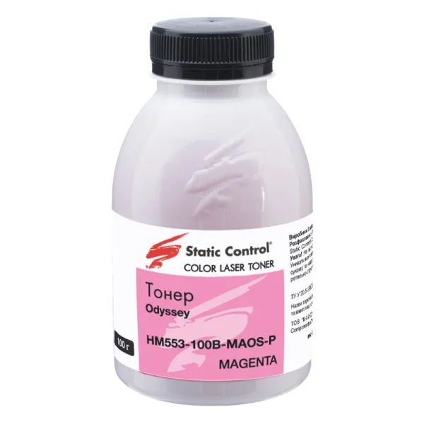 Тонер HP Color LaserJet Enterprise M553 флакон, 100 г, пурпуровий SCC (HM553-100B-MAOS-P)