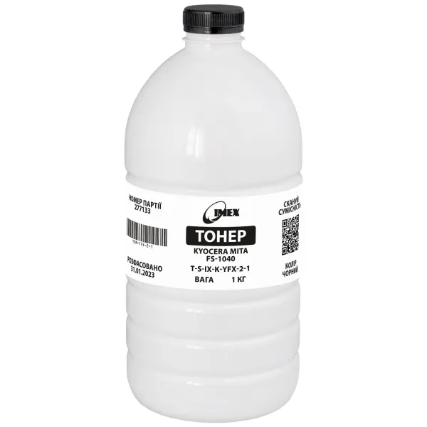 Тонер Kyocera Mita FS-1040 флакон, 1 кг Imex (TSM-YFX-2-1)