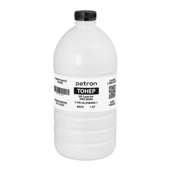 Тонер HP LaserJet Pro M404 флакон, 1 кг Patron (PN-HLJPM404-1)