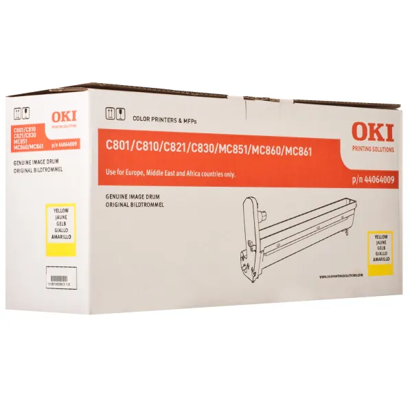Драм-картридж C810/830/MC860 желтый Oki (44064009)