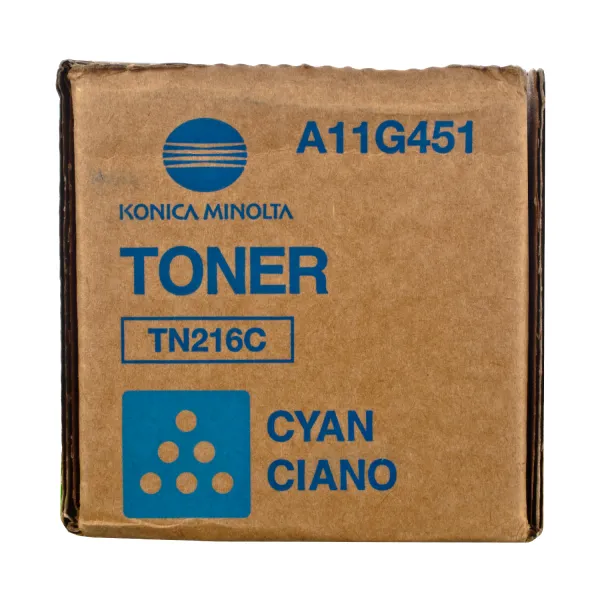 Тонер-картридж TN-216C голубой Konica Minolta (A11G451) - Фото 2