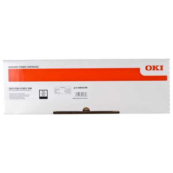 Тонер-картридж C831/841 чорний Oki (44844508) - Фото 2