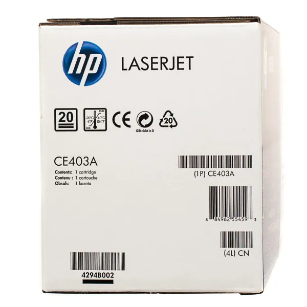 Картридж 507A пурпурный HP (CE403A) - Фото 2