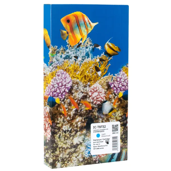 Картридж сумісний Epson T9732 (C13T973200) 22K арк, блакитний Barva (IC-T9732)
