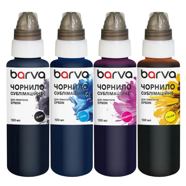 Комплект сублімаційних чорнил для настільних принтерів Epson 4х100 мл, BK/C/M/Y Barva (SUB-100-MP)