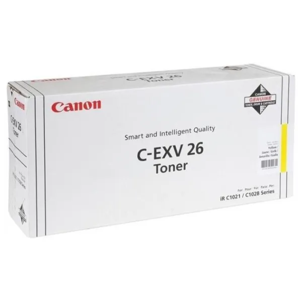 Тонер-картридж C-EXV26 желтый Canon (1657B006)