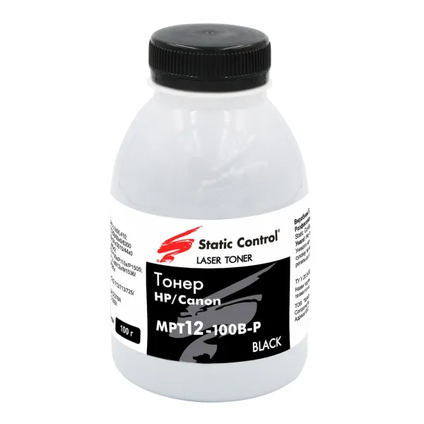 Тонер HP універсальний MPT12 флакон, 100 г SCC (MPT12-100B-P)