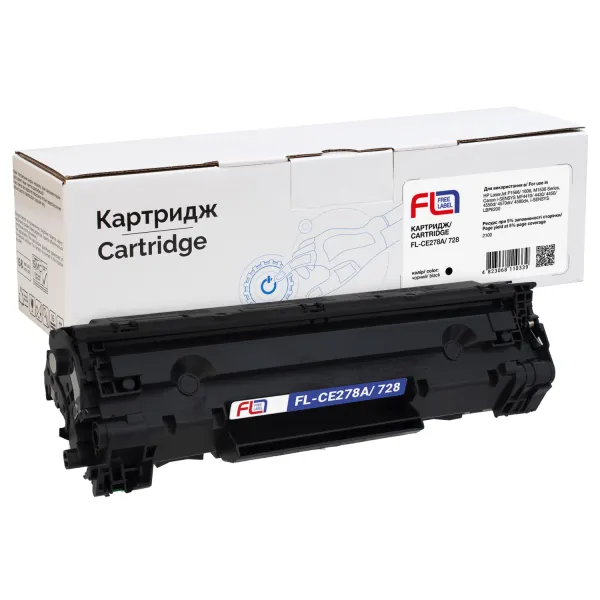 Картридж сумісний HP 78A (CE278A)/Canon 728 Free Label (FL-CE278A/728)