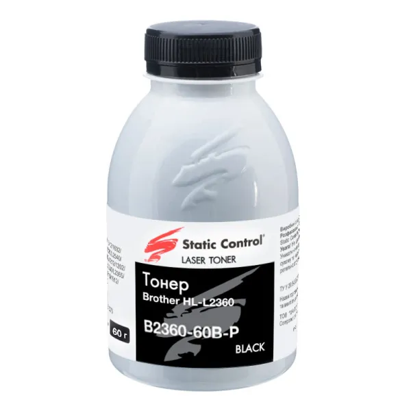 Тонер Brother HL-L2360 флакон, 60 г (B2360-60B-P) SCC