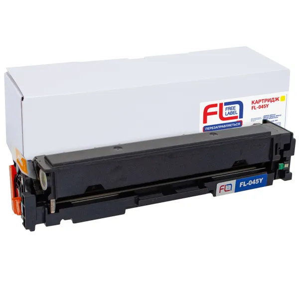Картридж совместимый Canon 045 желтый Free Label (FL-045Y)