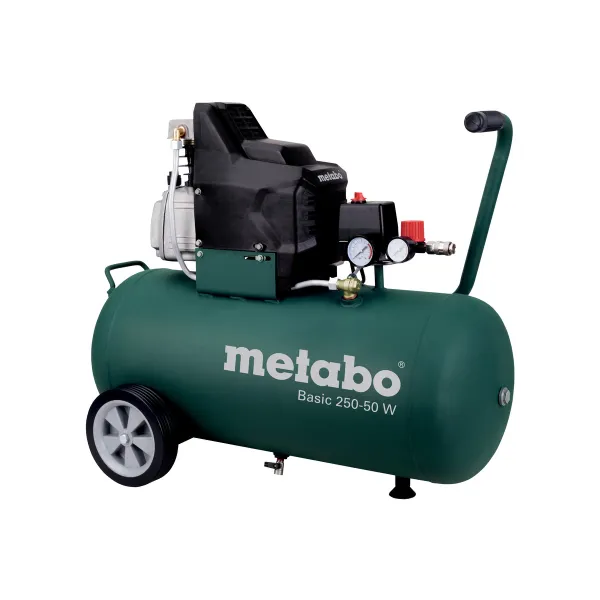 Компресор повітряний Basic 250-50 W, 1500Вт, 50л, 110л/хв, 8бар Metabo (601534000)