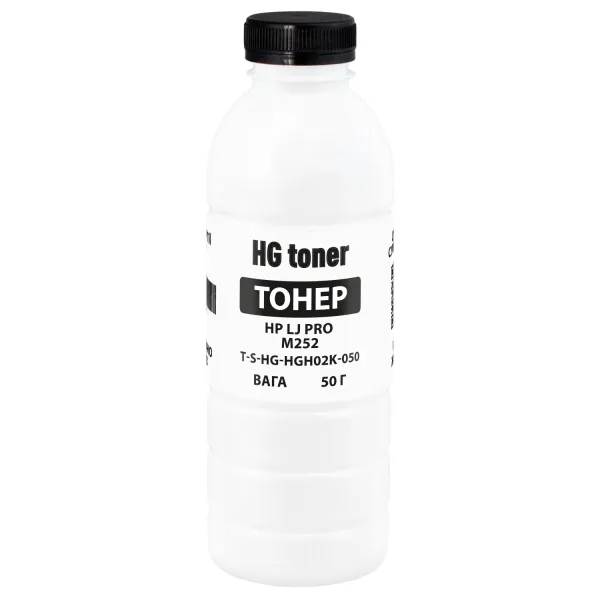 Тонер HP LJ Pro M252 флакон, 50 г, чорний HG toner (TSM-HGH02K-050)