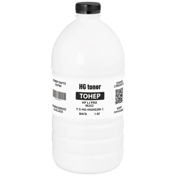 Тонер HP LJ Pro M252 флакон, 1 кг, чорний HG toner (TSM-HGH02K-1)