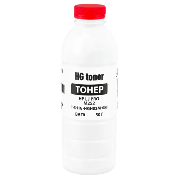 Тонер HP LJ Pro M252 флакон, 50 г, пурпуровий HG toner (TSM-HGH02M-050)