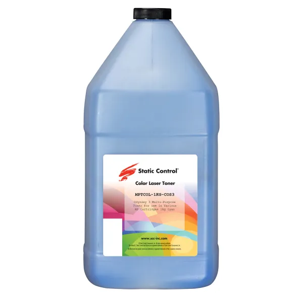 Тонер HP універсальний MPTCOL 3 флакон, 1 кг, чорний SCC (MPTCOL-1KG-KOS3)