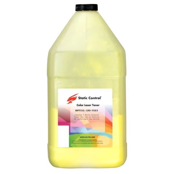 Тонер HP універсальний MPTCOL 3 флакон, 1 кг, жовтий SCC (MPTCOL-1KG-YOS3)