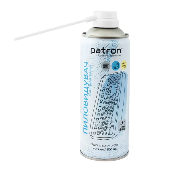 Очисник пиловидувач (стиснене повітря) спрей, 400 мл Patron (F3-020)